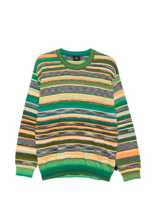 Striped cotton sweater