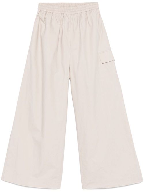 Wide-leg trousers - Neutrals