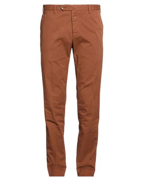 Man Pants Brown Size 40 Cotton, Elastane
