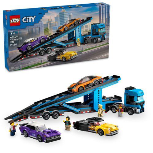 City Car Transporter Truck with Sports Cars Kids Gift Idea 60408