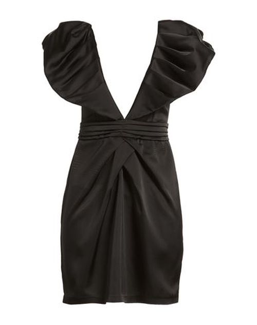 Woman Mini dress Black Size M Polyester, Elastane