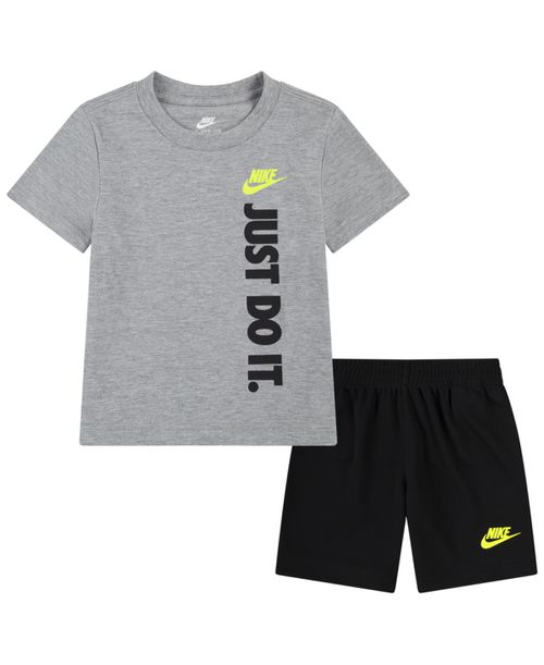 Toddler Boys Just Do It T-shirt and Shorts, 2 Piece Set - Black