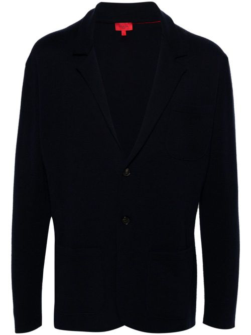 Fine-knit cardigan - Blue