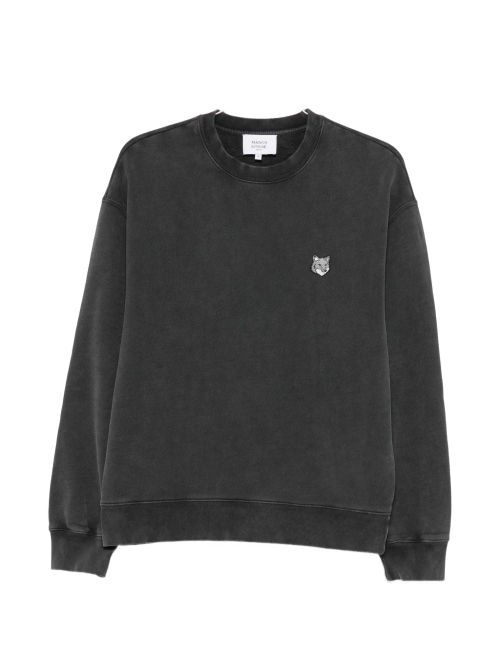 Fox Head Patch Sweatshirt — black