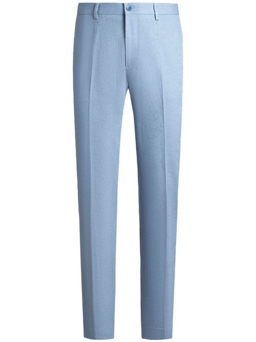 Pressed-crease trousers - Blue