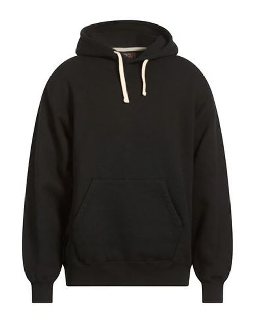 Man Sweatshirt Black Size L Cotton