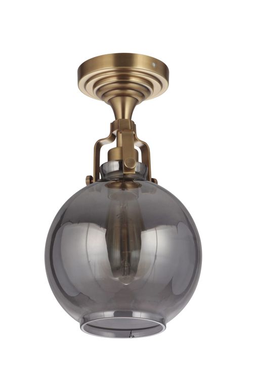 Craftmade Gallery State House 8" Ceiling Light in Vintage Bra