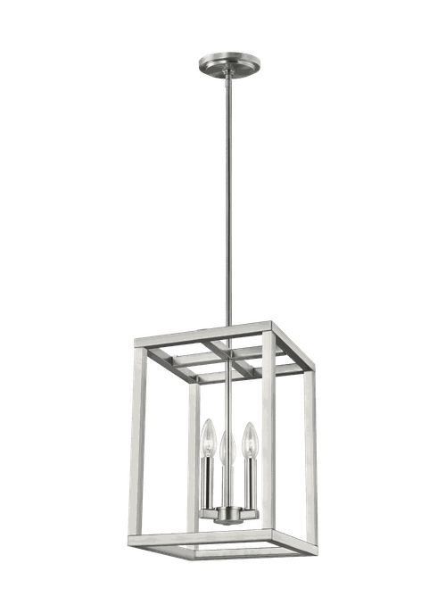Moffet Street 3-Light LED Foyer Light in Brushed Nicke