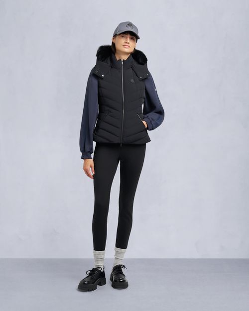 Moose Knuckles - Women's Elora Down Vest - Color: Black