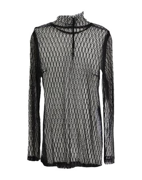 Woman Top Black Size 2 Viscose, Polyamide