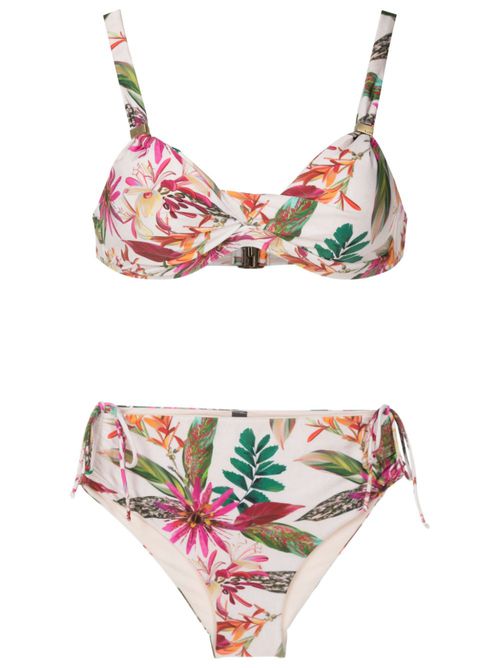 Marcela floral-print bikini - White