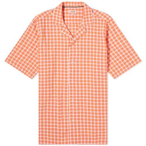 Armor-Lux Men's Check Vacation Shirt in Coral