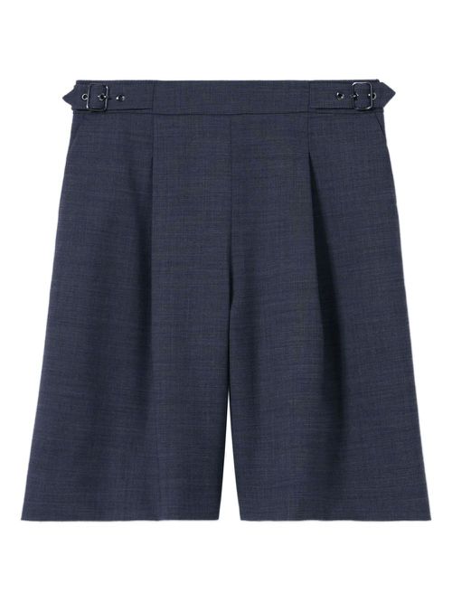 Pleat-detail shorts - Grey