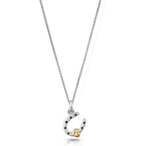 Orphelia 'Aurora' WoMens 925 Sterling Silver Chain with Pendant - Silver/Gold ZH-7525 - Silver & Gold - One Size