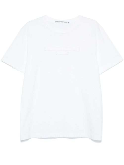 Logo-embossed T-shirt - White