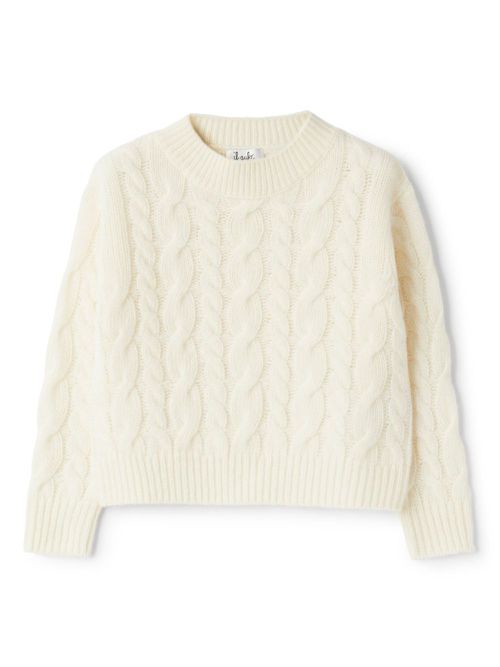 Cable-knit jumper - Neutrals