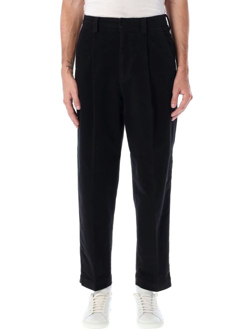 Stretch Cotton One Pleat Pant
