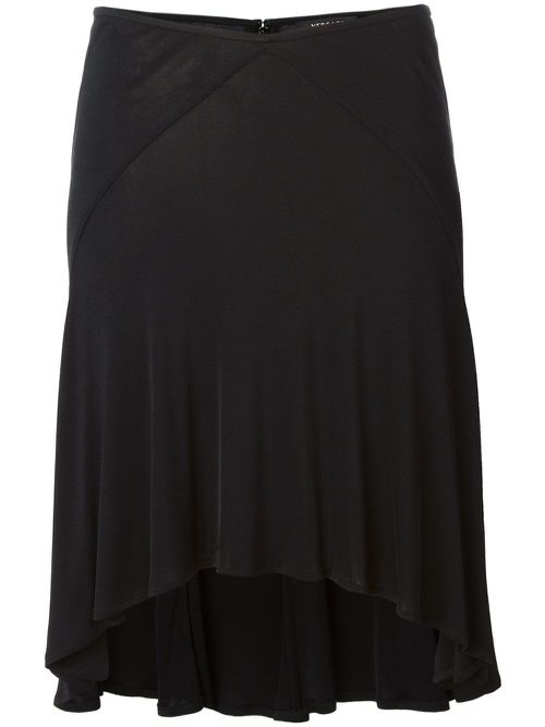 Fluid flared skirt - Black