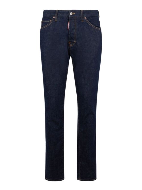 Classic Dark Rinse Five-Pocket Jeans