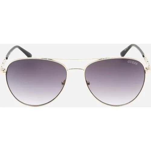 Women's Guess Gradient Smoke Lensed Gold Sunglasses - Size: ONE size