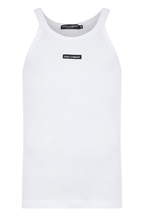 Logo Ribbed Mini Tank Top