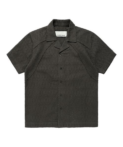 TEXTURE CHECK SHIRTS CHARCOAL