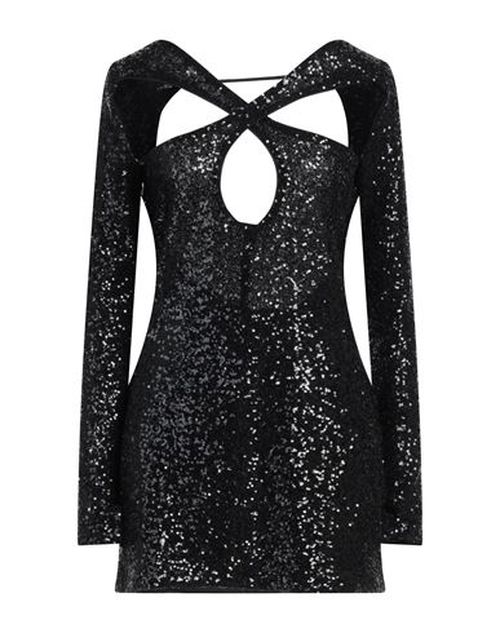 Woman Mini dress Black Size L Polyamide, Elastane
