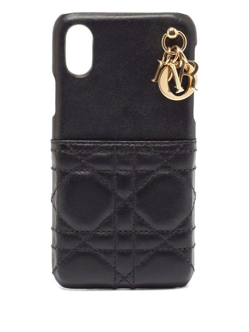 Lady Dior iPhone X/XS case - Black