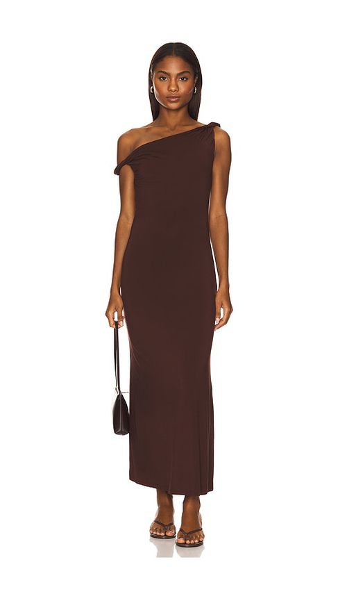 NIA KLEID CARMELLA in Chocolate. Größe XL. Also in L, M