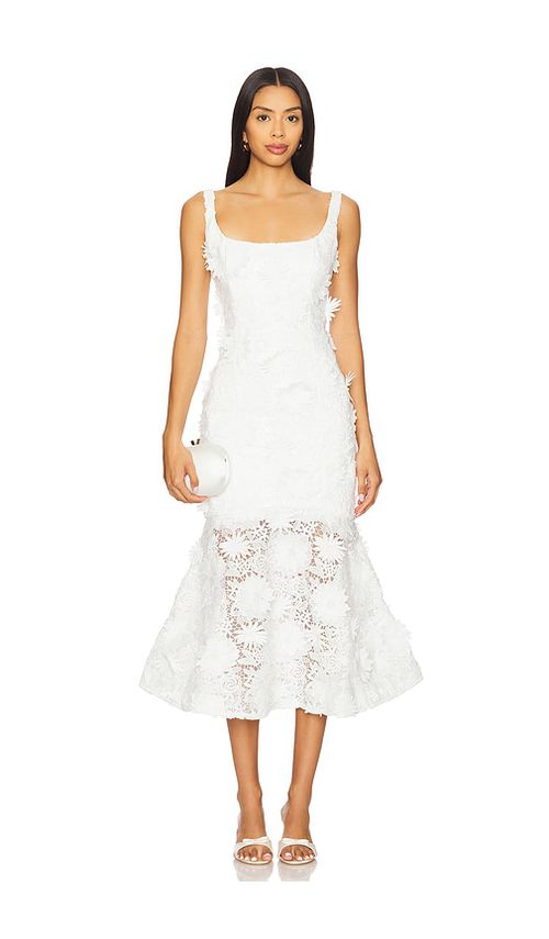 Bardot Marico Lace Midi Dress in White. - 4 also