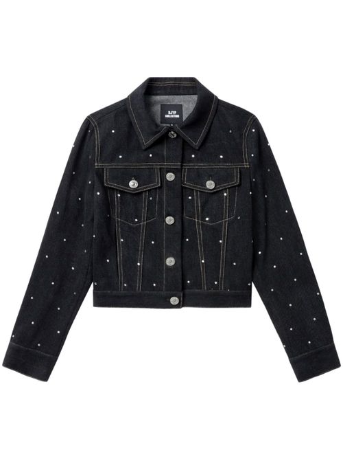 Rhinestone-embellished jacket - Black