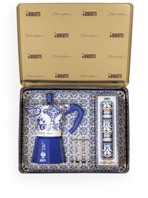 Large Moka box (set of six) - Blue