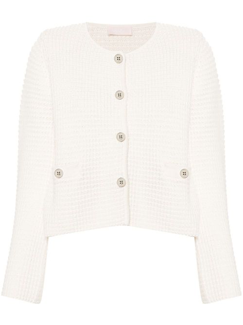 Knitted cardigan - White