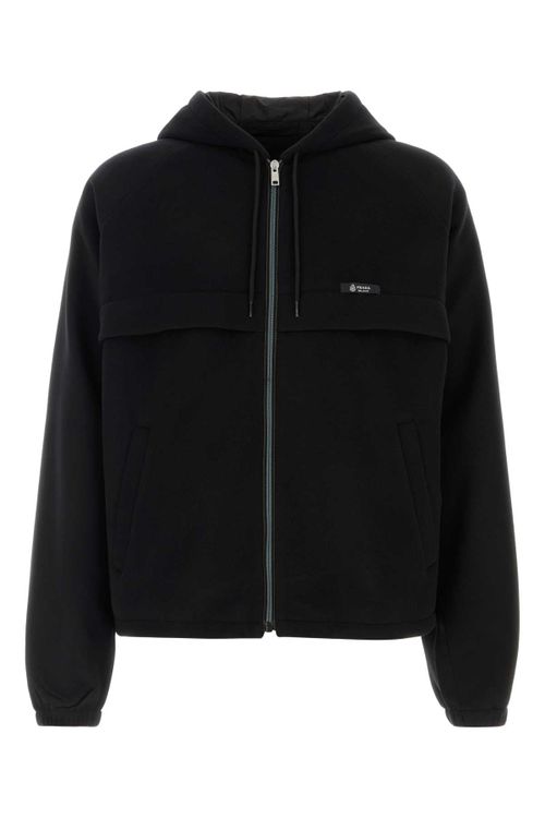 Pile Hooded Jacket — Black