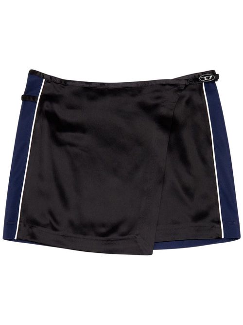 O-Kesselle satin mini skirt - Black