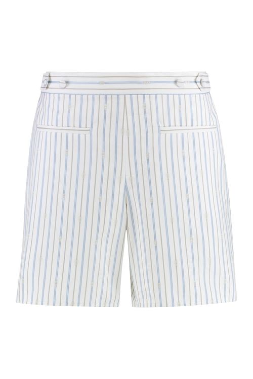Cotton Bermuda Shorts with Welt Pockets