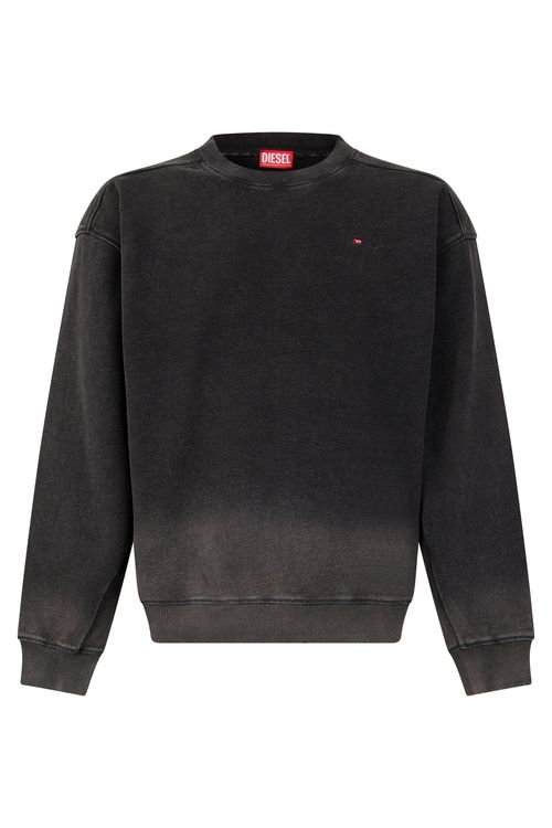Crew Neck Sweater with Gradual Fade Design