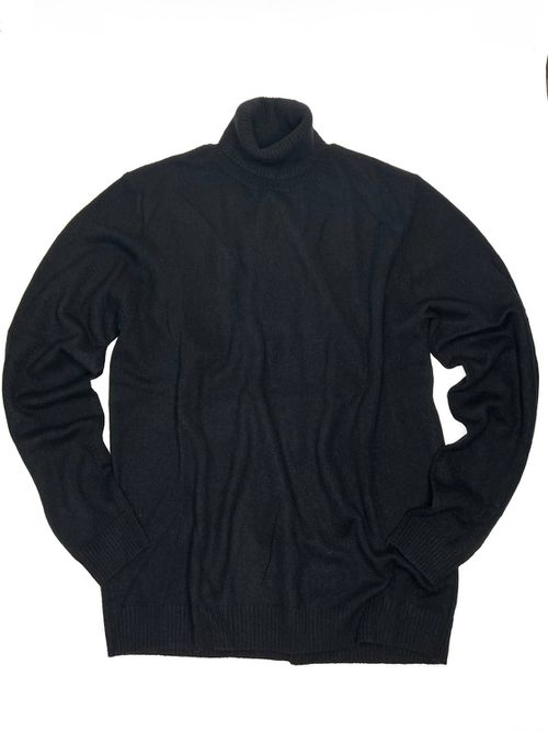 Men's Turtleneck Sweater In Black