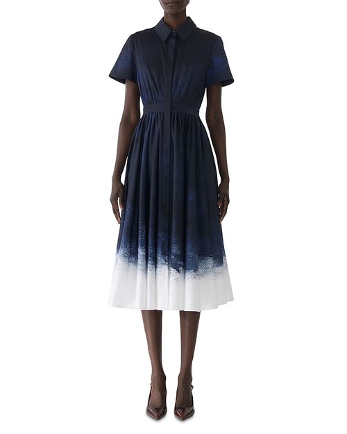 Brushed Canvas Printed Dress