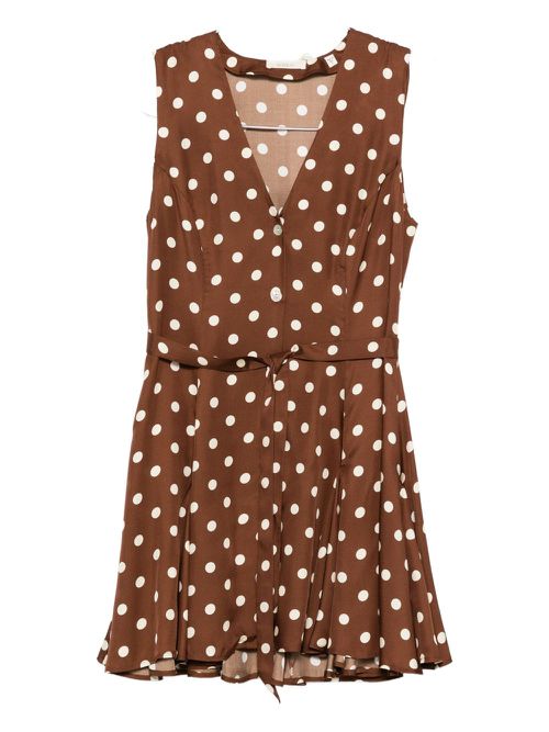 Aubrey Polka-Dot Button Dress - Women's - Viscose/Silk