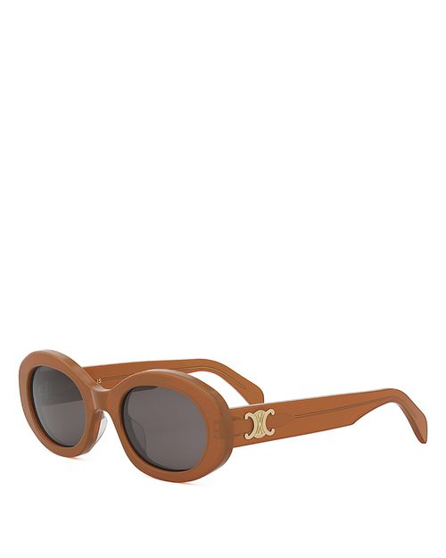 Triomphe Oval Sunglasses, 52mm