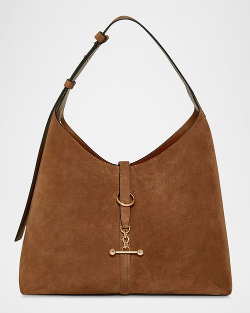 Kite Toggle Suede Hobo Bag