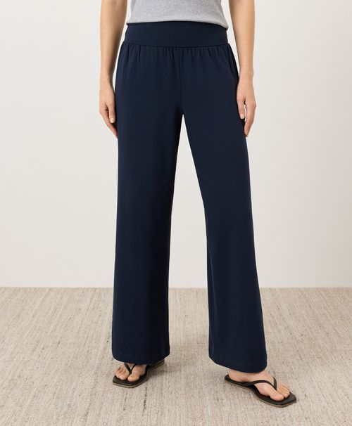 Women's Navy Easy Drape Pant