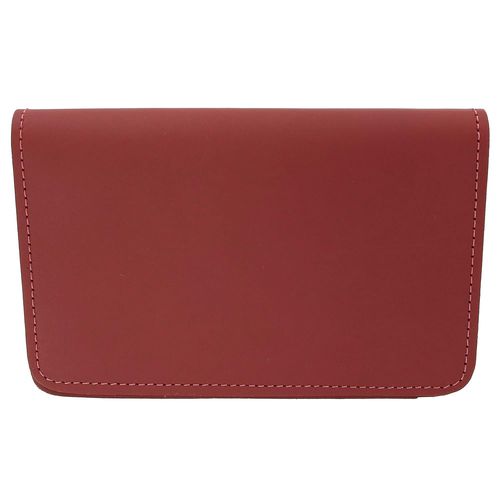 Leather Top Stub Checkbook Cover Wallet