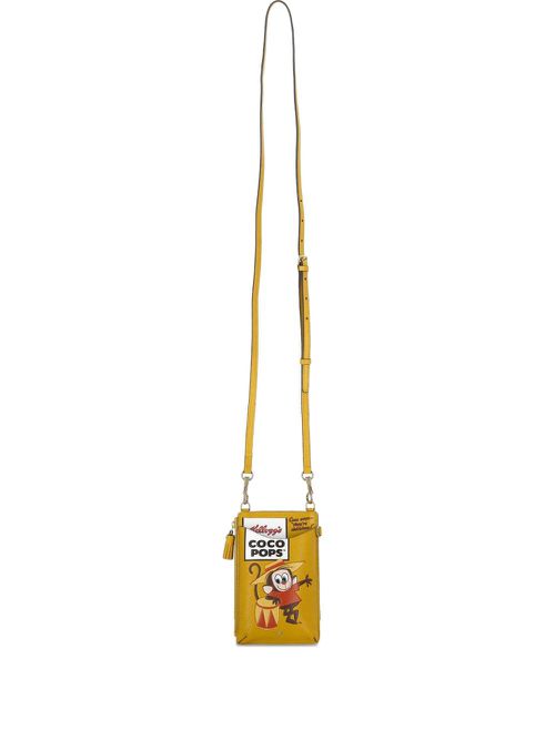 Frosties leather cross body bag - Yellow