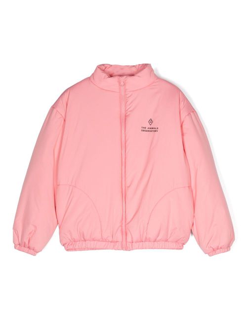 Crocodile padded jacket - Pink