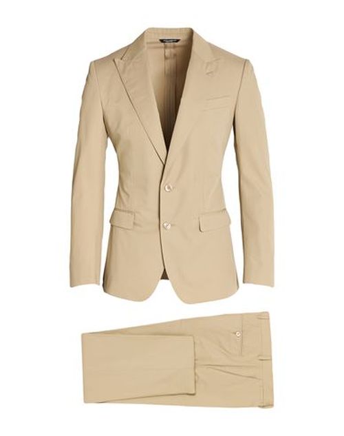 Man Suit Sand Size 34 Cotton