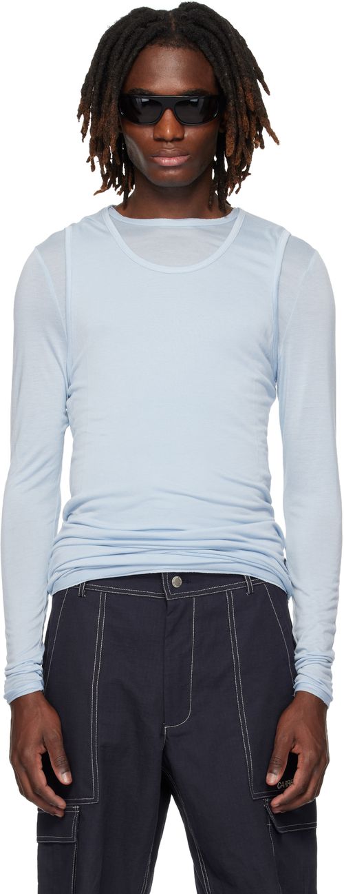 Blue Doria Double Layer T-shirt Set