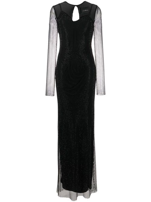 Chini mesh-panelled maxi dress - Black