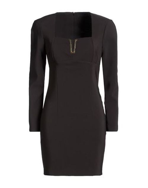 Woman Mini dress Black Size 10 Polyester, Elastane